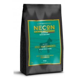 Беззерновой монобелковый корм NECON с мясом индейки и зеленым горошком для взрослых собак